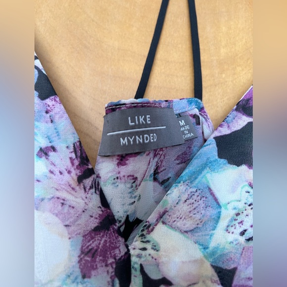 Lyke Mynded floral chiffon strappy top - Picture 4 of 7